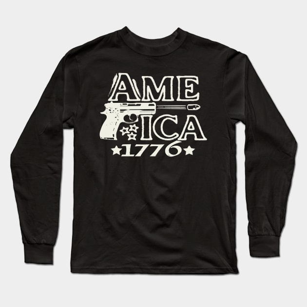 1776 America 2nd Amendment Long Sleeve T-Shirt by Etopix